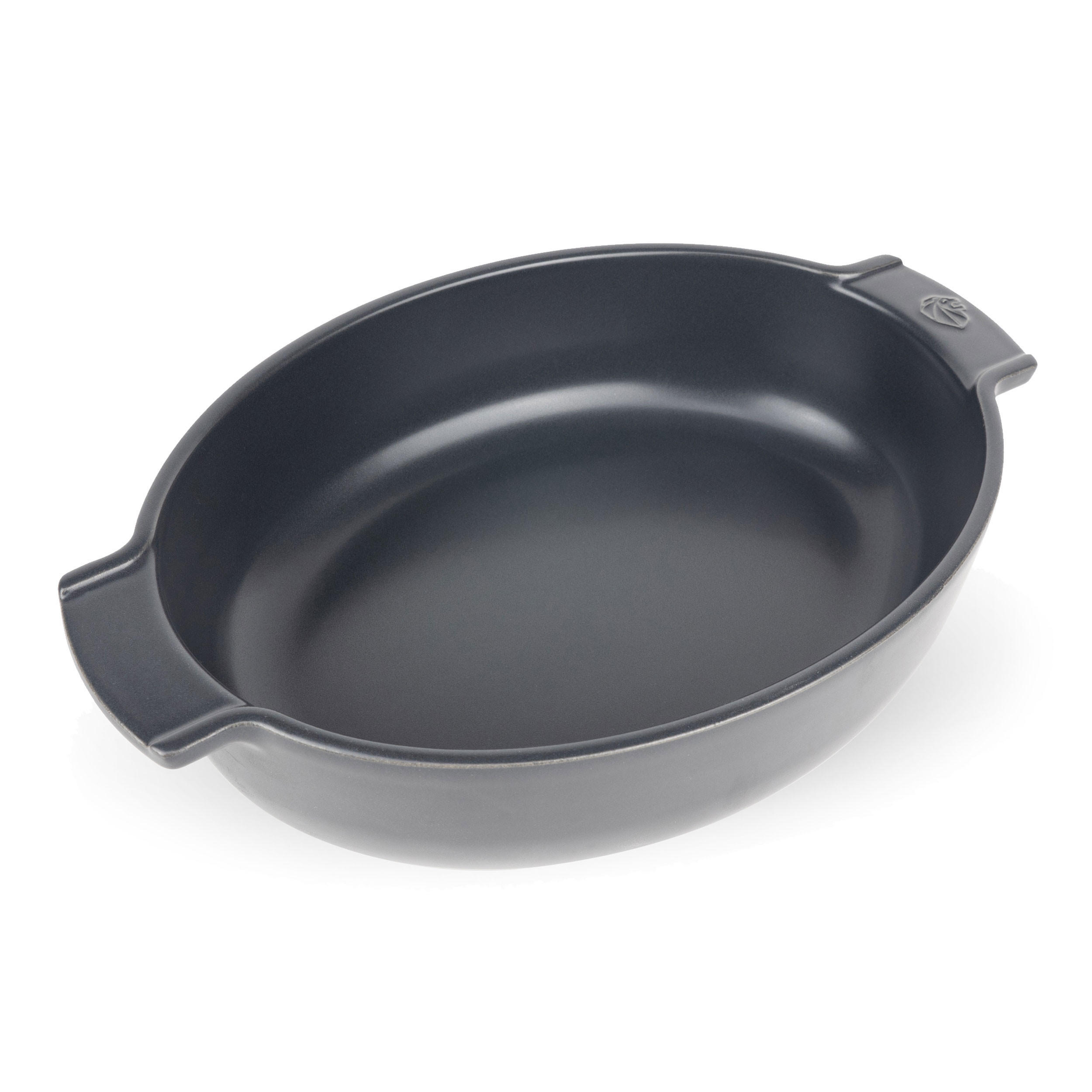 AUFLAUFFORM Keramik Appolia 31cm Oval Schiefergrau Spülmaschinenfest - Grau, Keramik (21.5/31/7cm) - PEUGEOT