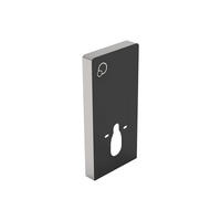 HÄNGE WC - 48.3 cm x 10.8 cm - glas - schwarz Spinosa - Schwarz, Glas (48.3/100.35/10.8cm) - Vente-Unique