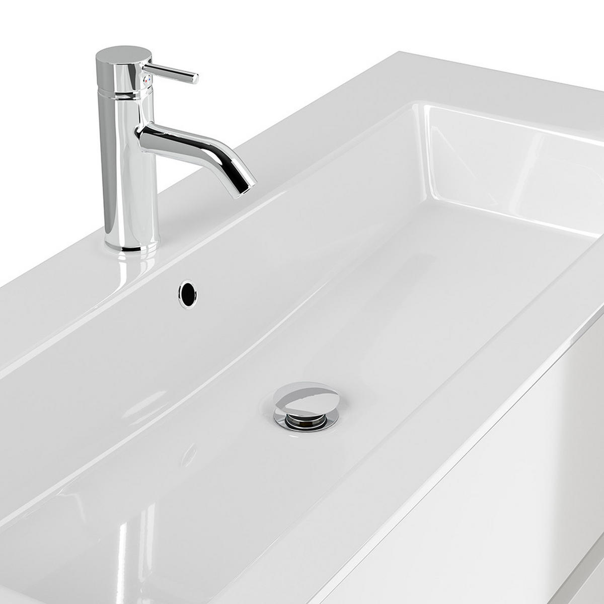 WASCHTISCH Livigno-02 - Weiß, Holzwerkstoff (120/59/47cm) - Lomado
