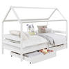 HAUSBETT CLIA 90X200 CM - Weiß, Holz (96/145/206cm) - IDIMEX