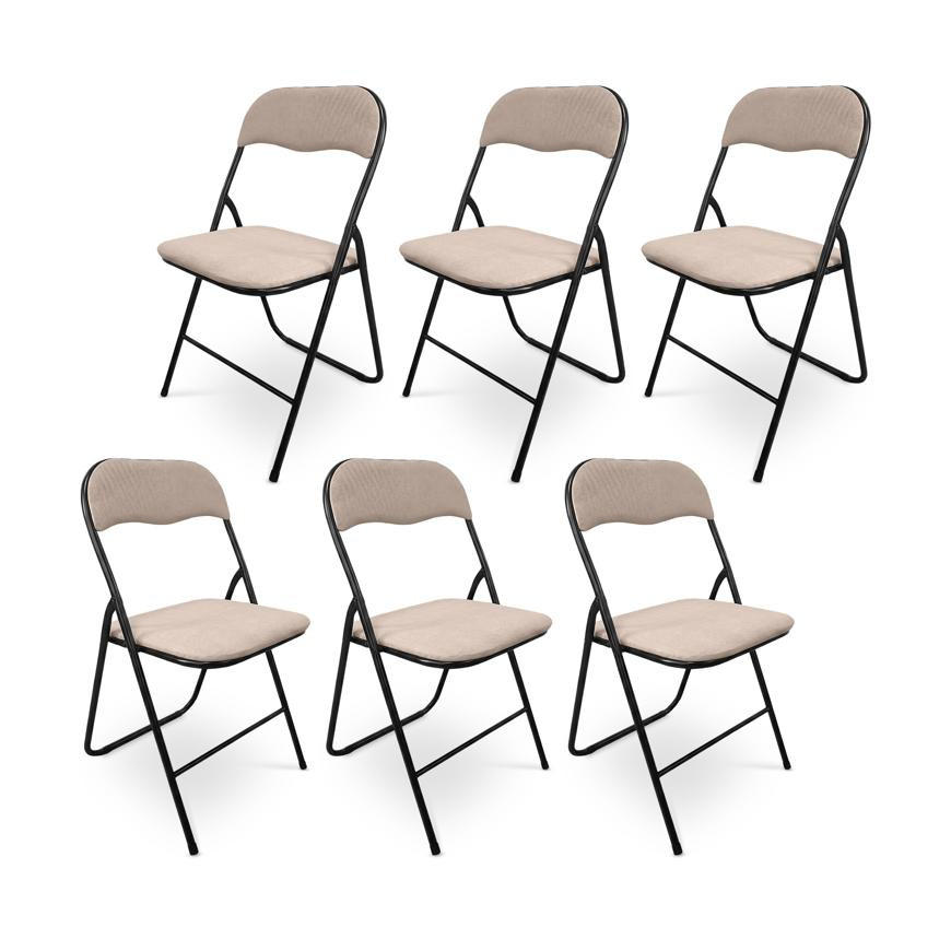 Sicaan Klappstühle Beige 44x78x46 cm