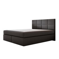 BOXBETT mit Pocket und Bonellmatratze - Mallorca - Sehr Weich Modern Bett ohne Bettkasten - 180x200 cm - Schwarz - Schwarz, Kunststoff (180/200cm) - Trada