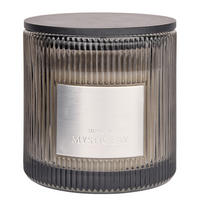 DUFTKERZE Supreme Mystic Bay - Dunkelgrau, Glas (10cm) - Butlers