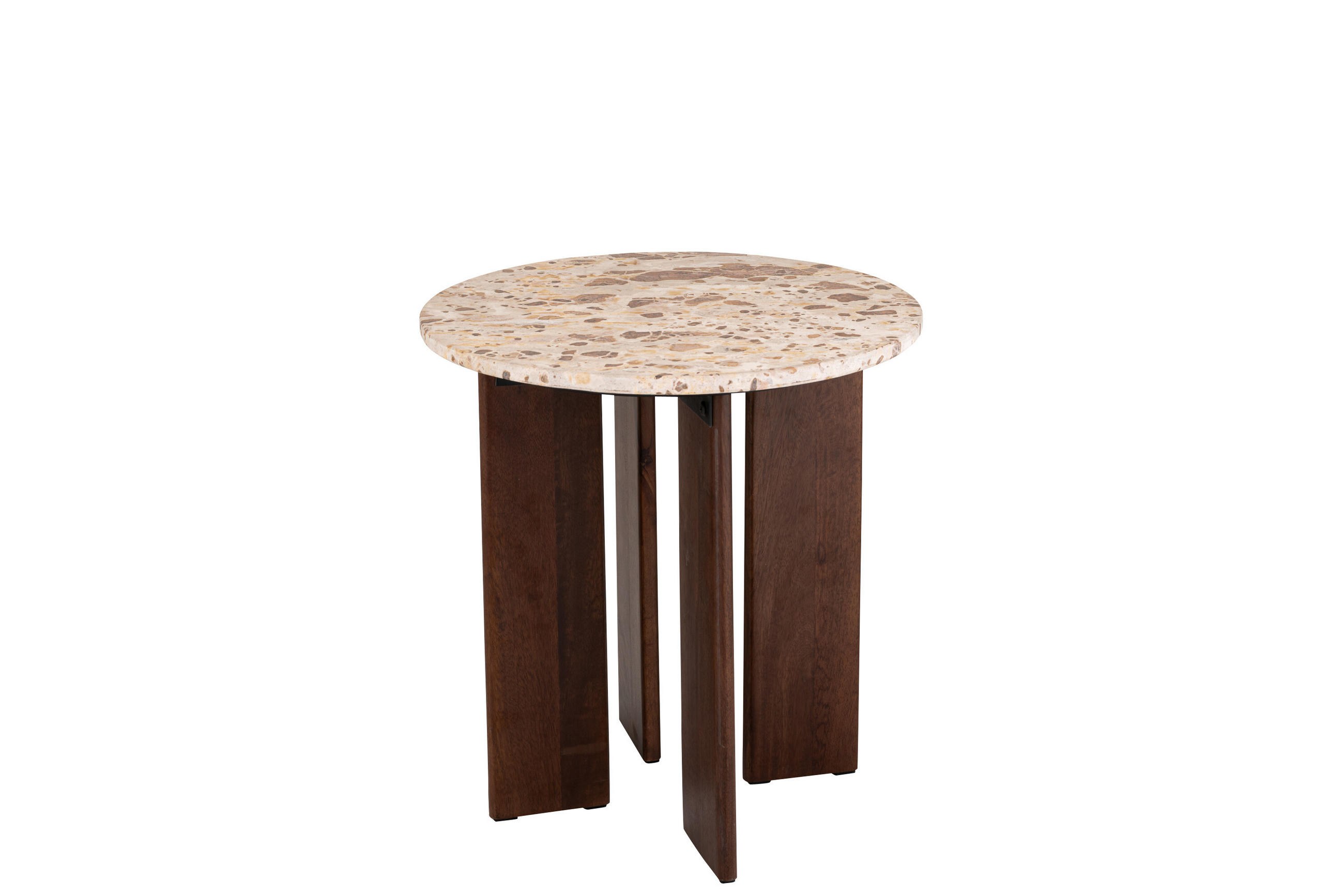 BEISTELLTISCH MATHILDE MARMOR Natürliche - Naturfarben, Stein (50/50/50cm) - J-Line