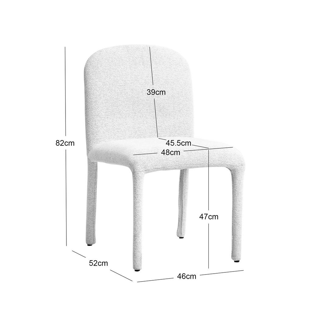 Thumbnail - Nordlys Stuhl, Rot, Textil, 49x52x48 cm, Esszimmer, Stühle, Esszimmerstühle, Vierfußstühle