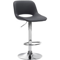 BARHOCKER Camden 86-107x42x46 cm schwarz - Schwarz, Leder (42/86/46cm) - furnicato