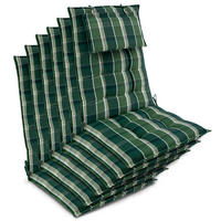 HOCHLEHNER Sun-HL 119x50x8cm Grün-Kariert (6tlg) - Dunkelgrün, Textil (50/120cm) - Beautissu 