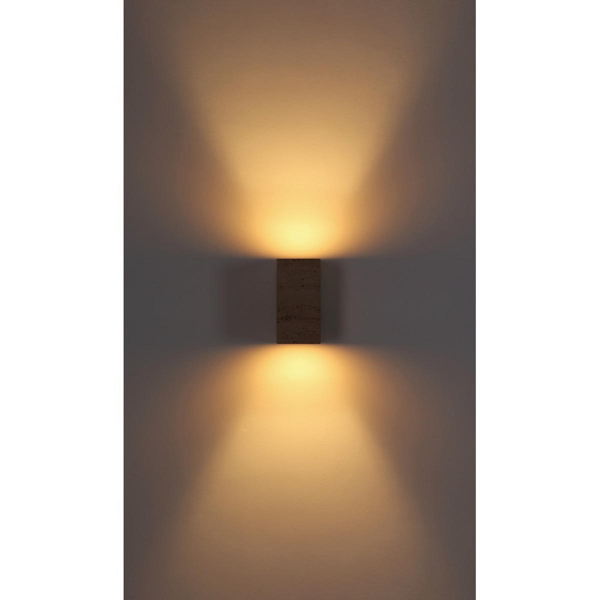 WANDLEUCHTE ROJAS Metall weiß matt LED Up-&-Down - Weiß, Metall (8/16/8cm) - Globo Lighting
