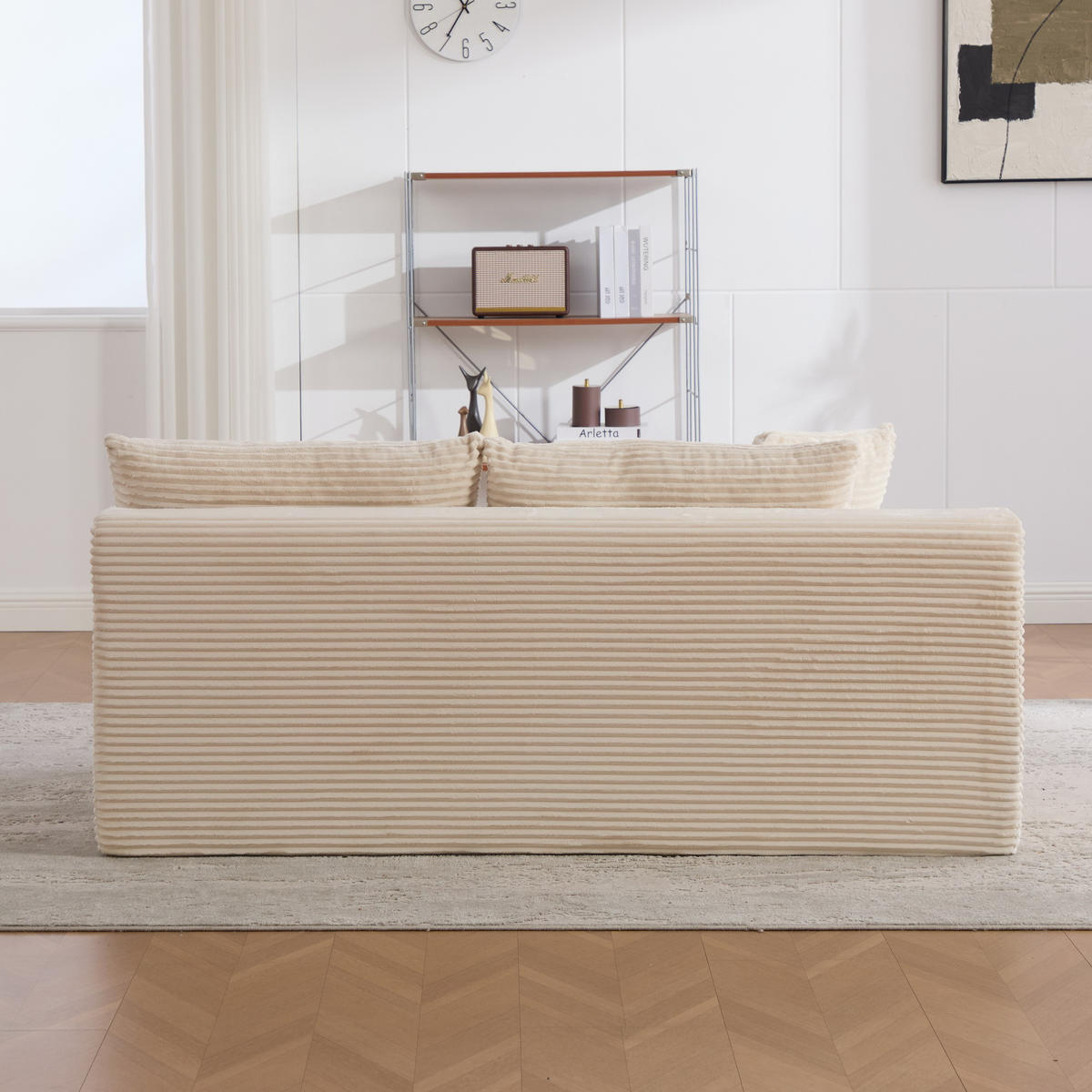 SOFAELEMENT 172/99/74.5 cm Beige Chenillestoff - Beige, Textil (99/74.5/172cm) - Oxeza