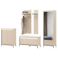 GARDEROBE TREND - Beige/Schwarz, Holzwerkstoff (245/210/40cm) - Meblini