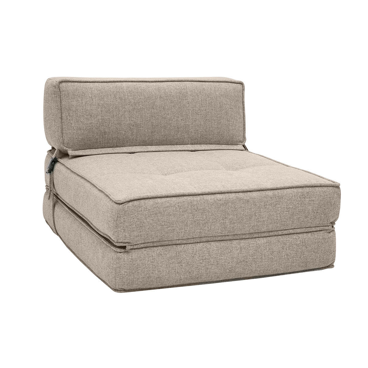SCHLAFSOFA 1-Sitzer Stoff Taupe KATY - Taupe, Textil (82/52/72.5cm) - Miliboo