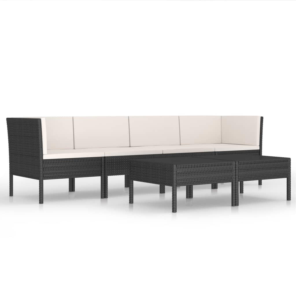 GARTENSET Reedy 6-teilig - Schwarz, Metall - Nettlife