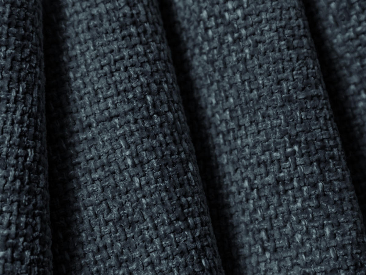 BETT mit Bettkasten und Kopfteil Bellis aus Chenille-Stoff königsblau 140x200cm - Blau, Textil (140/200cm) - Micadoni