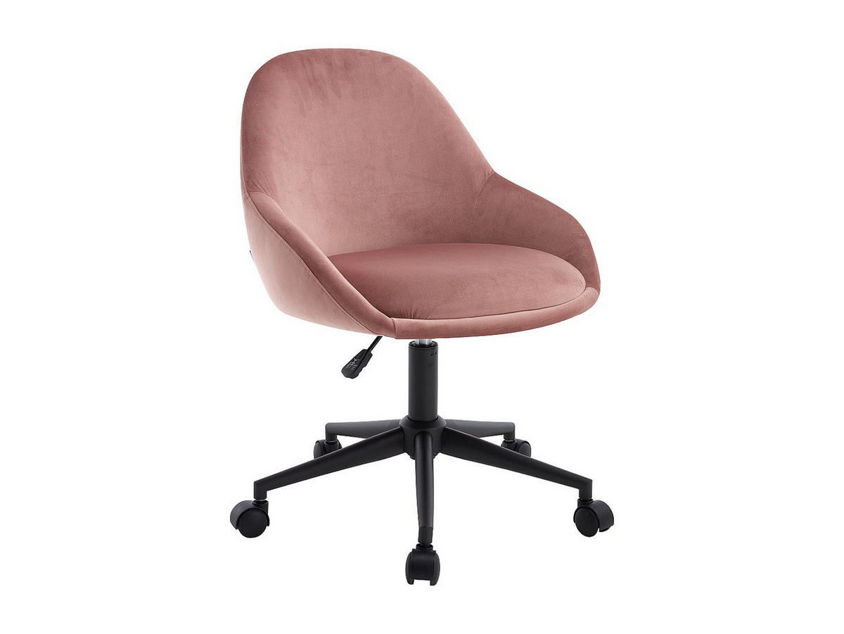 BÜROSTUHL ohne Armlehnen - 55 cm x 59.5 cm - stoff - rosa Naody - Pink, Textil (55/88/59.5cm) - Vente-Unique