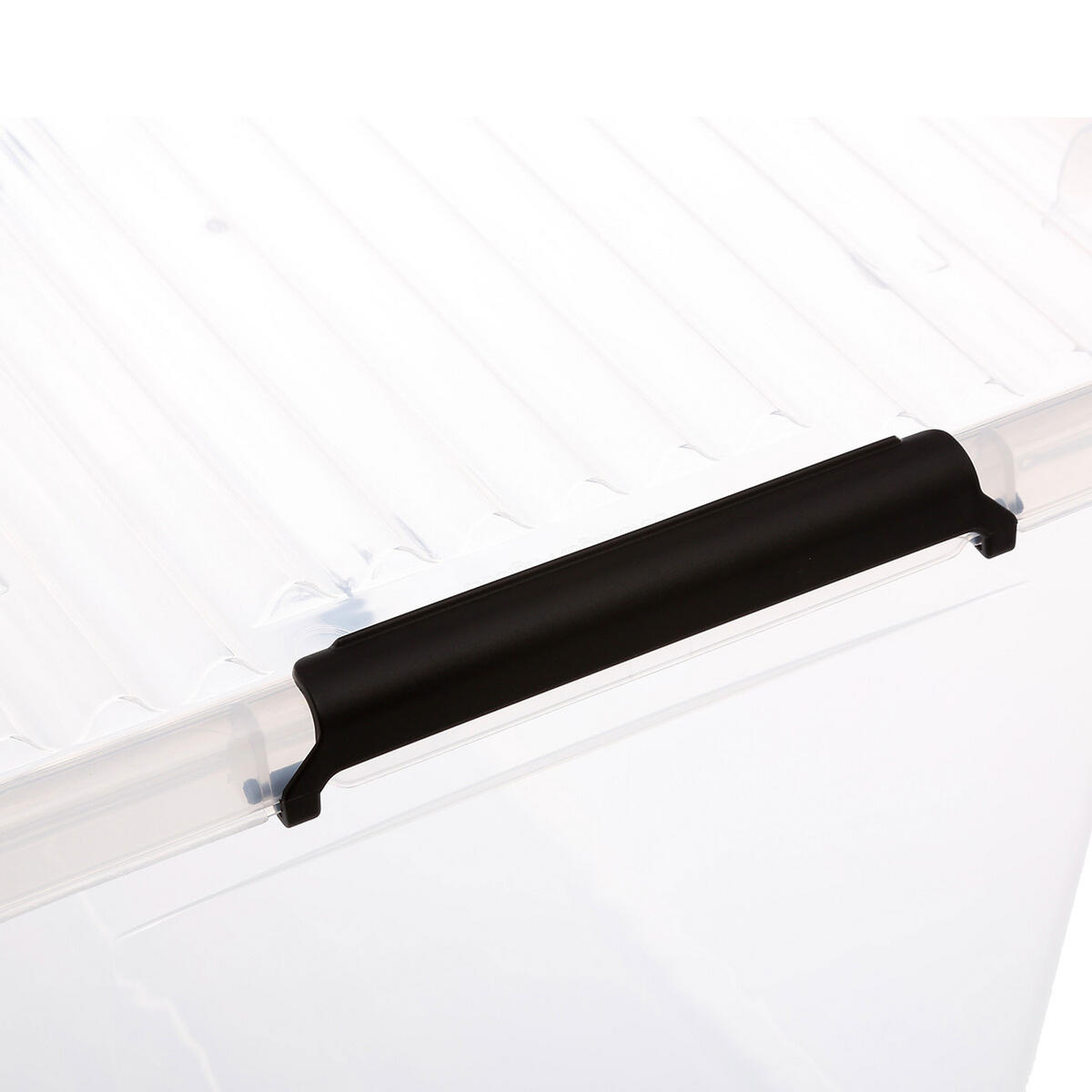 AUFBEWAHRUNGSBOX Clip N Box, mit Rollen, PP-Kunststoff, Transparent, 40 Liter - Transparent, Kunststoff (39/25.5/58cm) - 5five Simply Smart