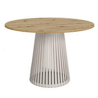 TISCH Kaschmir VIV Mit Lamellen Artisan Eiche Platte 75 cm - Braun, Holzwerkstoff (75/75/76cm) - Sepro Meble