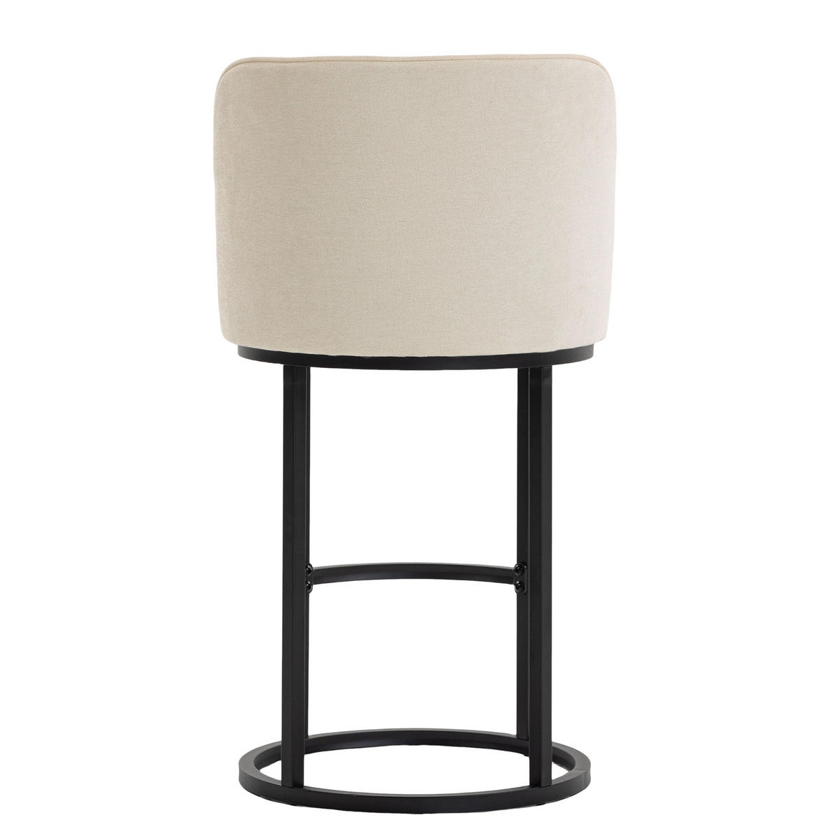 BARHOCKER,2ER-SET,ARMLOSE Barstühle,Küchenstühle,Bistrohocker,Leinen,Beige - Beige, Textil (46.5/88.5/43cm) - LVHOM