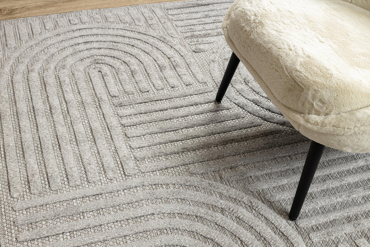 TEPPICH Santo 120/170 cm - Grau, Textil (120/170cm) - rugsX