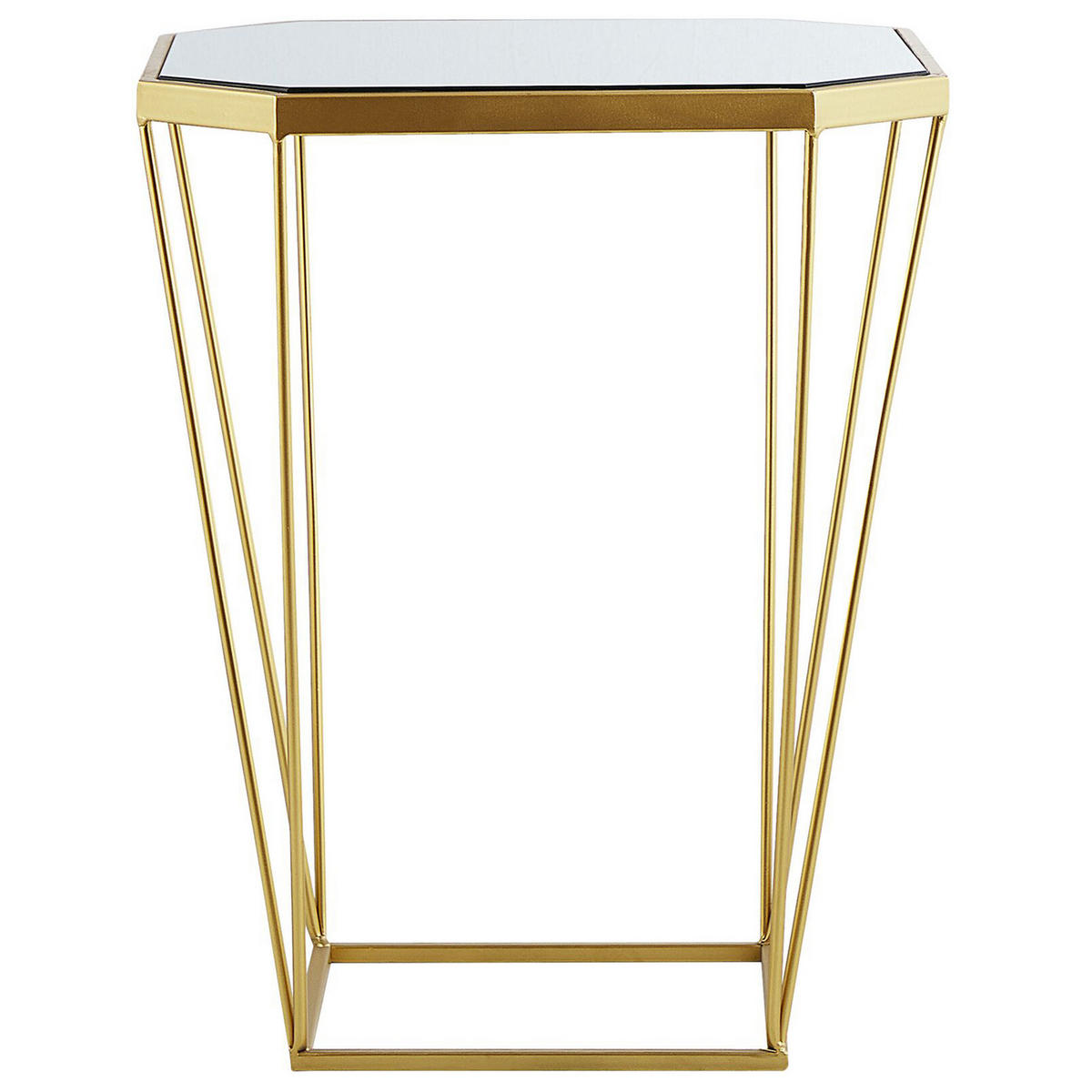 BEISTELLTISCH 2er-Set Achteckig Gold Sierra - Goldfarben, Glas (45/26cm) - Beliani
