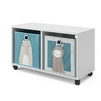 KINDERREGAL Weiß 72 x 42.4 cm mit 2 Faltboxen - Weiß, Holzwerkstoff (72/42.4/30.8cm) - Vicco
