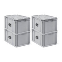 EUROBOX 4x Nextgen Portable 335x40x60cm 65 Liter - Grau, Kunststoff (40/33.5/60cm) - PROREGAL