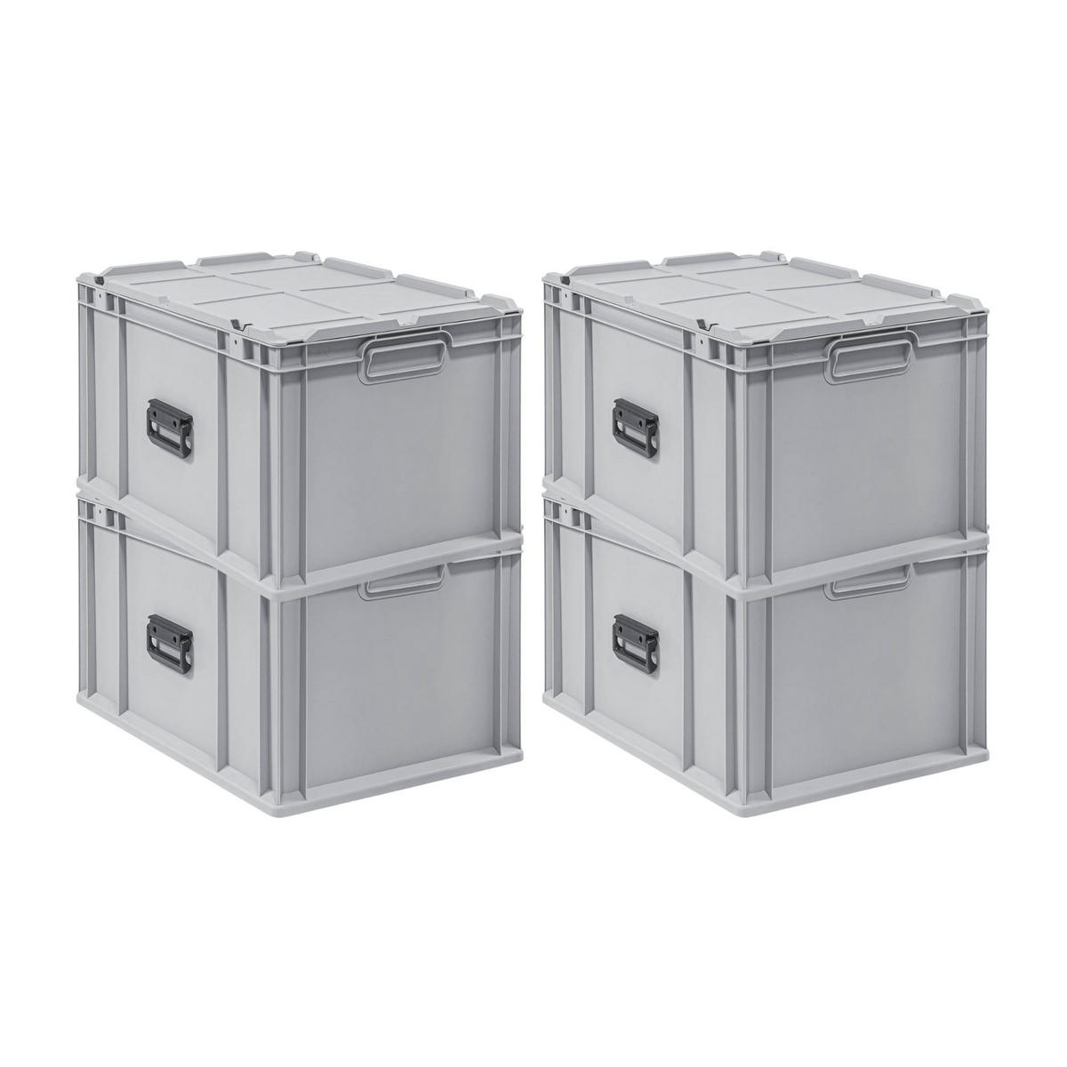 EUROBOX 4x Nextgen Portable 335x40x60cm 65 Liter - Grau, Kunststoff (40/33.5/60cm) - PROREGAL
