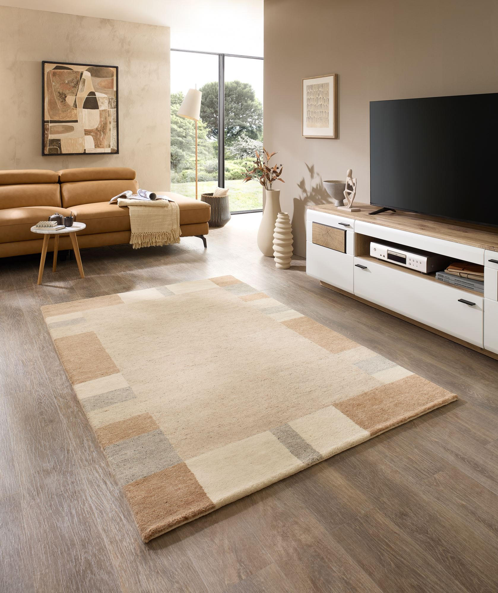 WOLLTEPPICH Terra 120x180 cm - Sandfarben, Textil (120/180cm) - Natur Pur