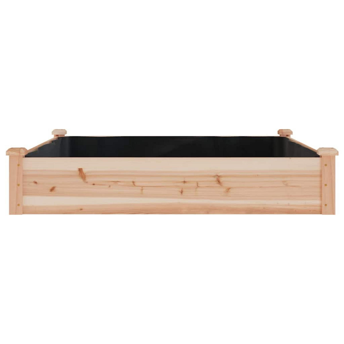 HOCHBEET mit Einsatz 120x120x25 cm Massivholz Tanne - Naturfarben, Holz (120/25/120cm)