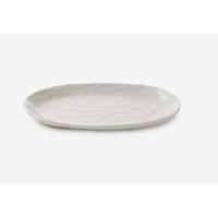 TELLER OVAL YLI 24.5 CM Alabaster Weiss - Weiß, Keramik (24.5/13.5/2.3cm) - Revol Porcelaine France