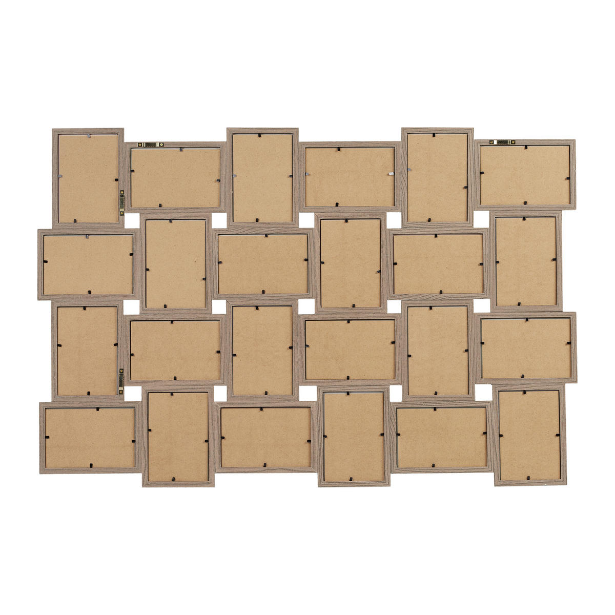 BILDERRAHMEN-COLLAGE - Braun, Holzwerkstoff/Kunststoff (91/61.5/2cm) - Relaxdays