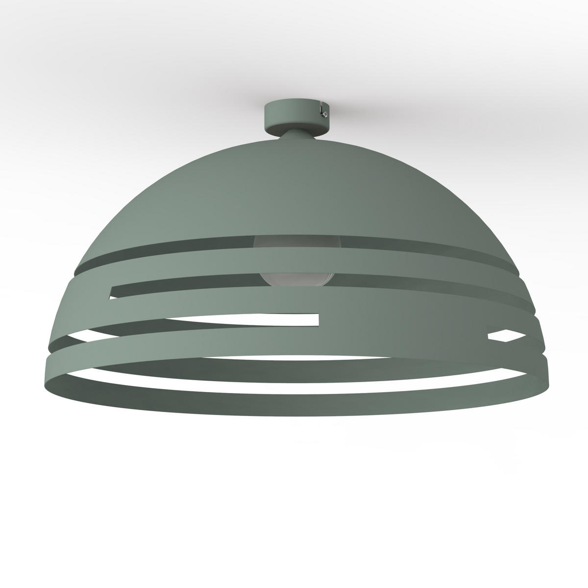 DECKENLEUCHTE - Grün, Metall (60/60/30cm) - Lumicom