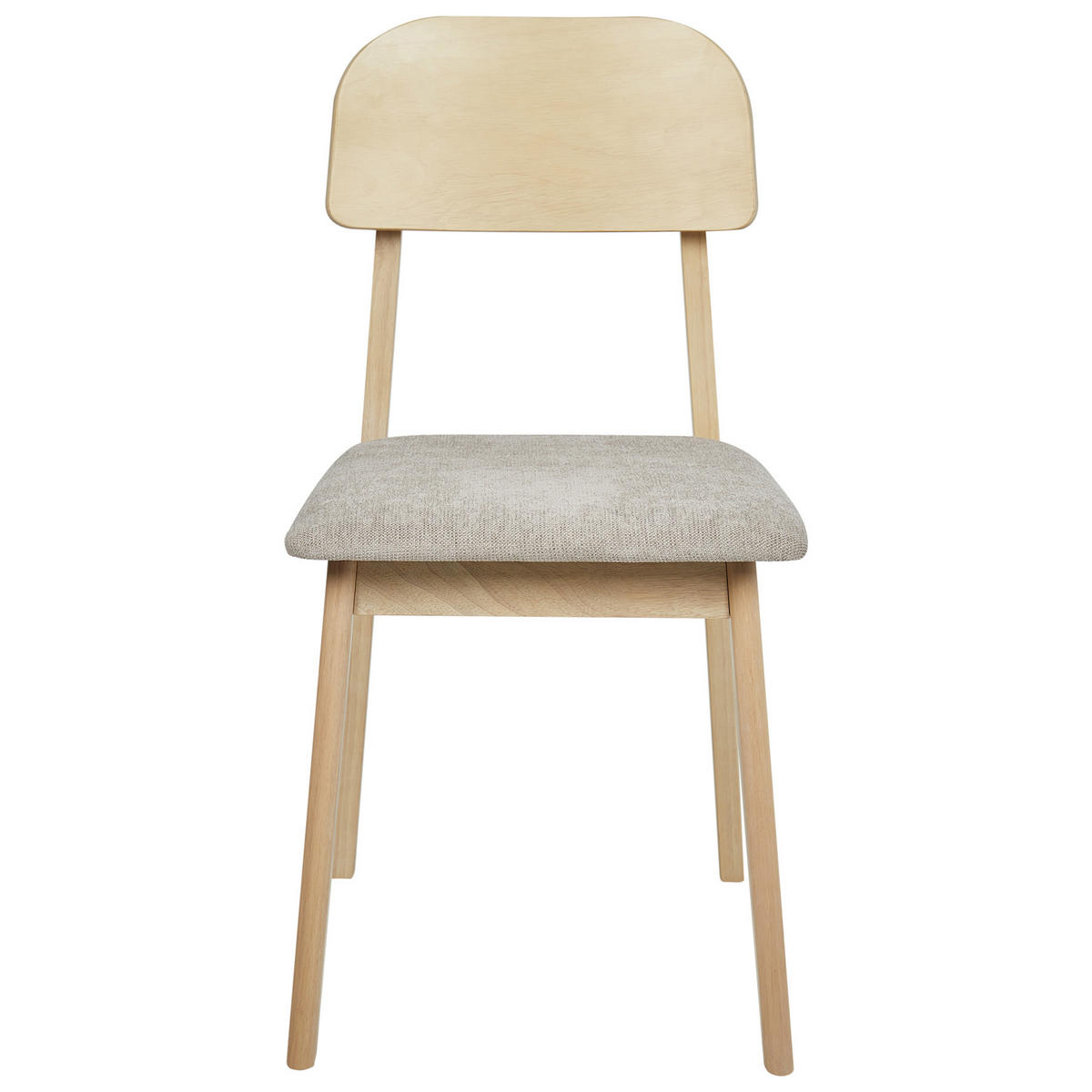 ÉTKEZŐSZÉK 2 darabos Szett Tópszín Scandia - barna/taupe, fa (40/82/46cm) - Beliani