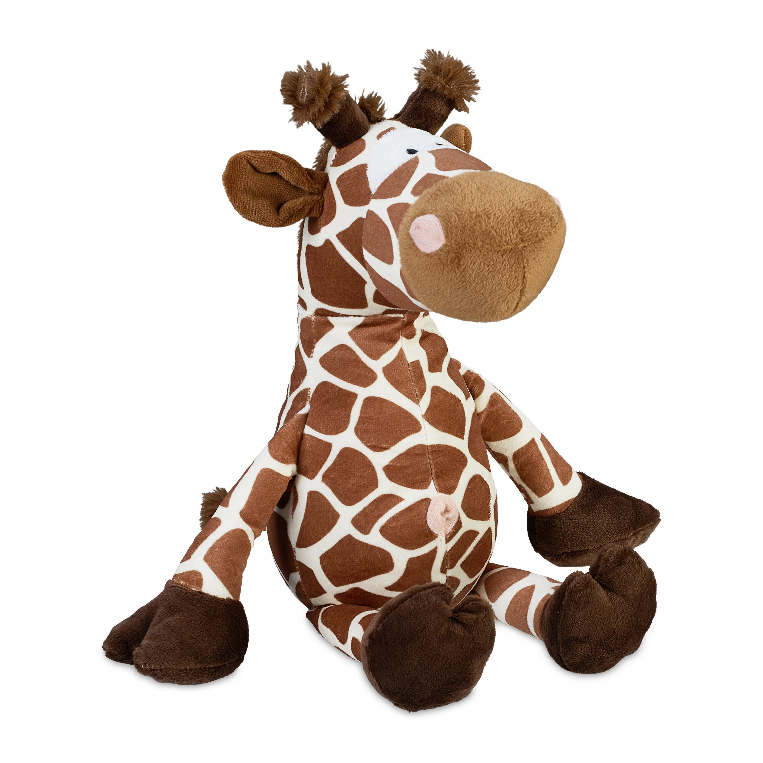 DÖRRSTOPP Brun Beige giraff - Ljusbrun, Textil/Naturmaterial (25/23cm) - Relaxdays