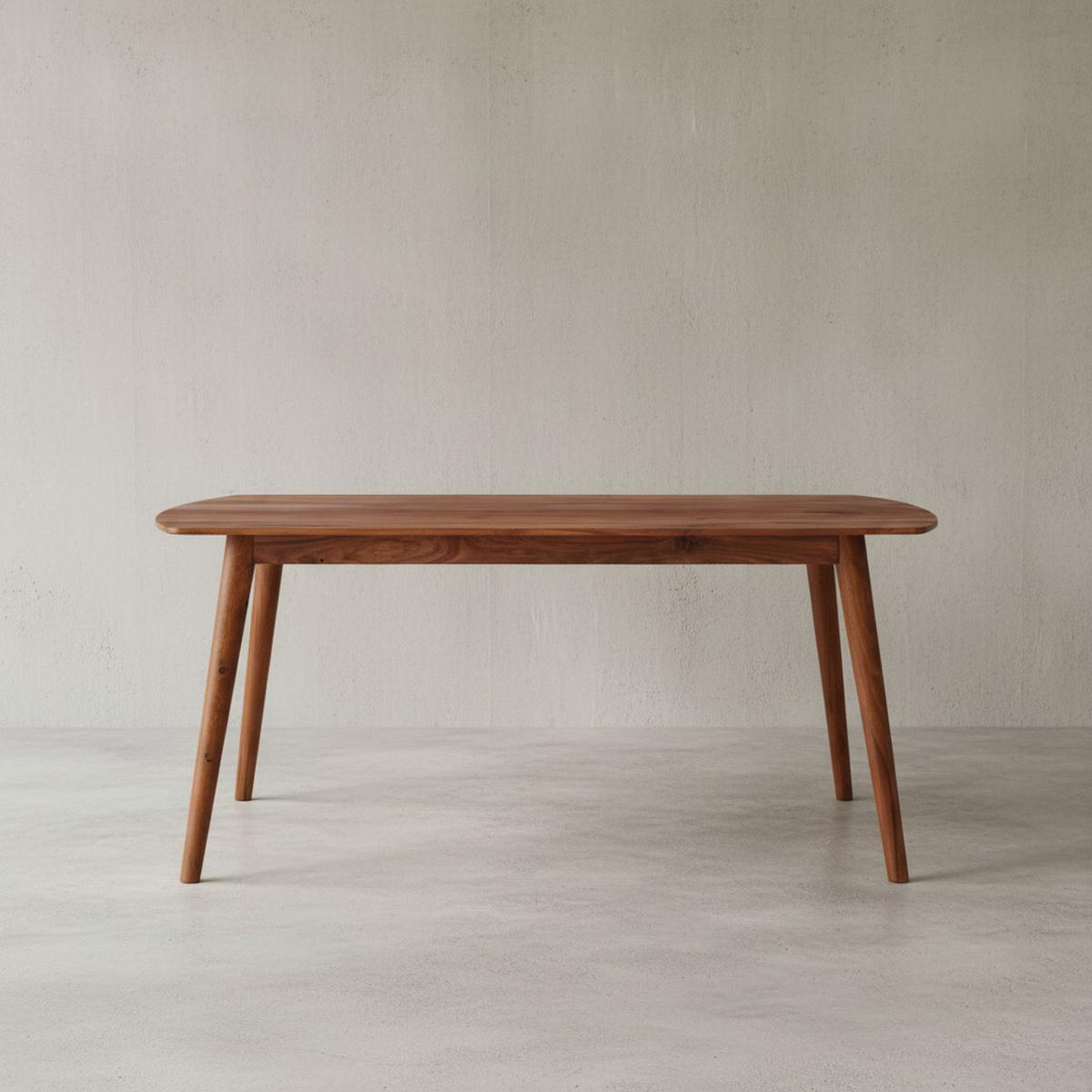 ESSZIMMERTISCH – Massivholz Braun abgerundete Ecken Landhausstil - Braun, Holz (60/120/77cm) - KADIMA DESIGN