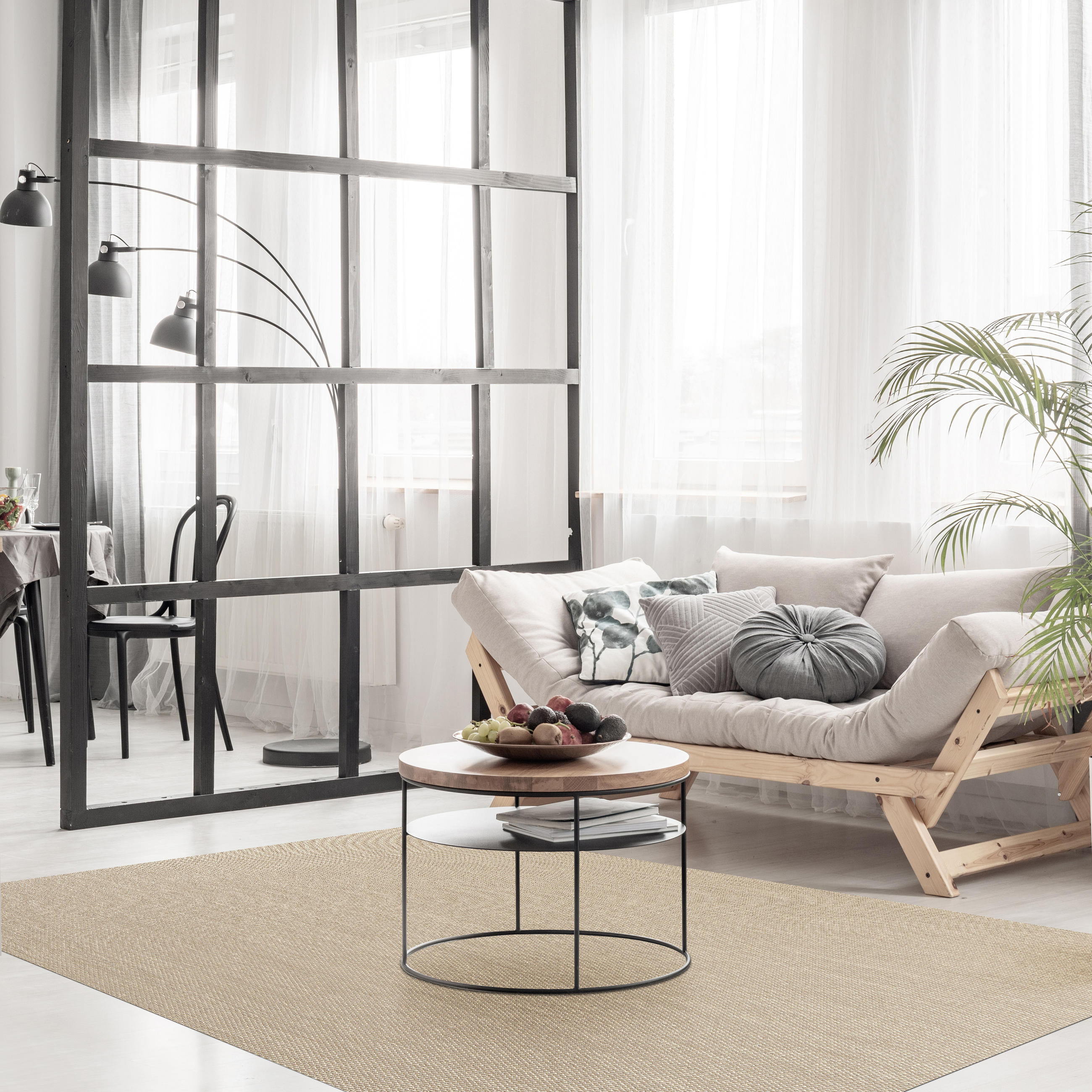 TEPPICH Premium en Vinyle Beige 140x200 cm - Honigeiche, Kunststoff (140/200cm) - STORESDECO