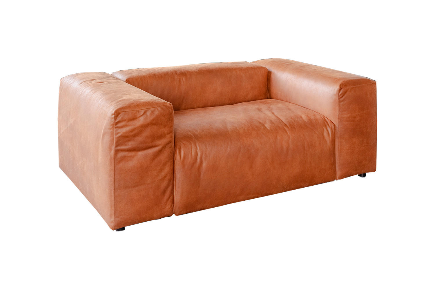 SESSEL MIA Braun Lederfaserstoff - Schwarz/Braun, Leder/Kunststoff (192/72/120cm) - KAWOLA