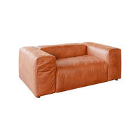 SESSEL MIA Braun Lederfaserstoff - Schwarz/Braun, Leder/Kunststoff (192/72/120cm) - KAWOLA