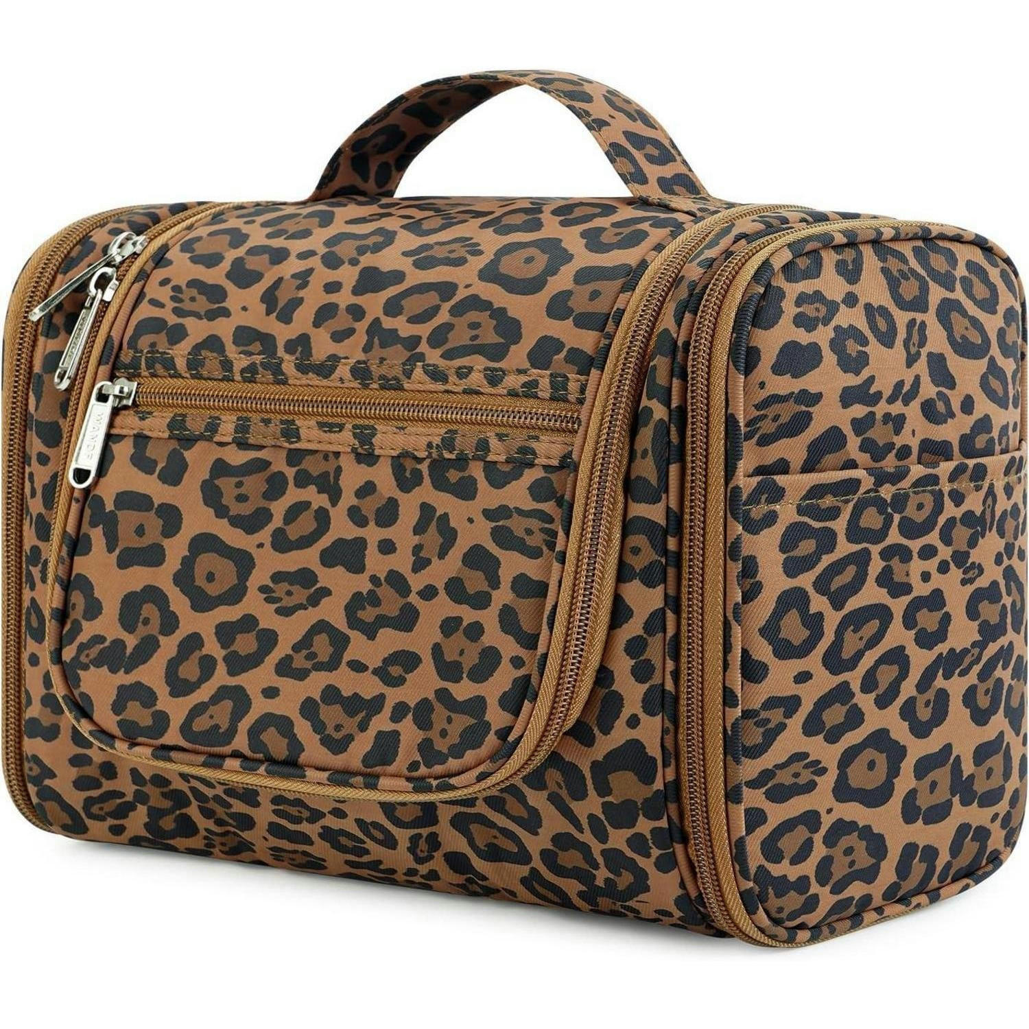 KULTURTASCHE zum Aufhängen mit Leopardenmuster 27 cm - Multicolor, Textil (5/2/5cm)