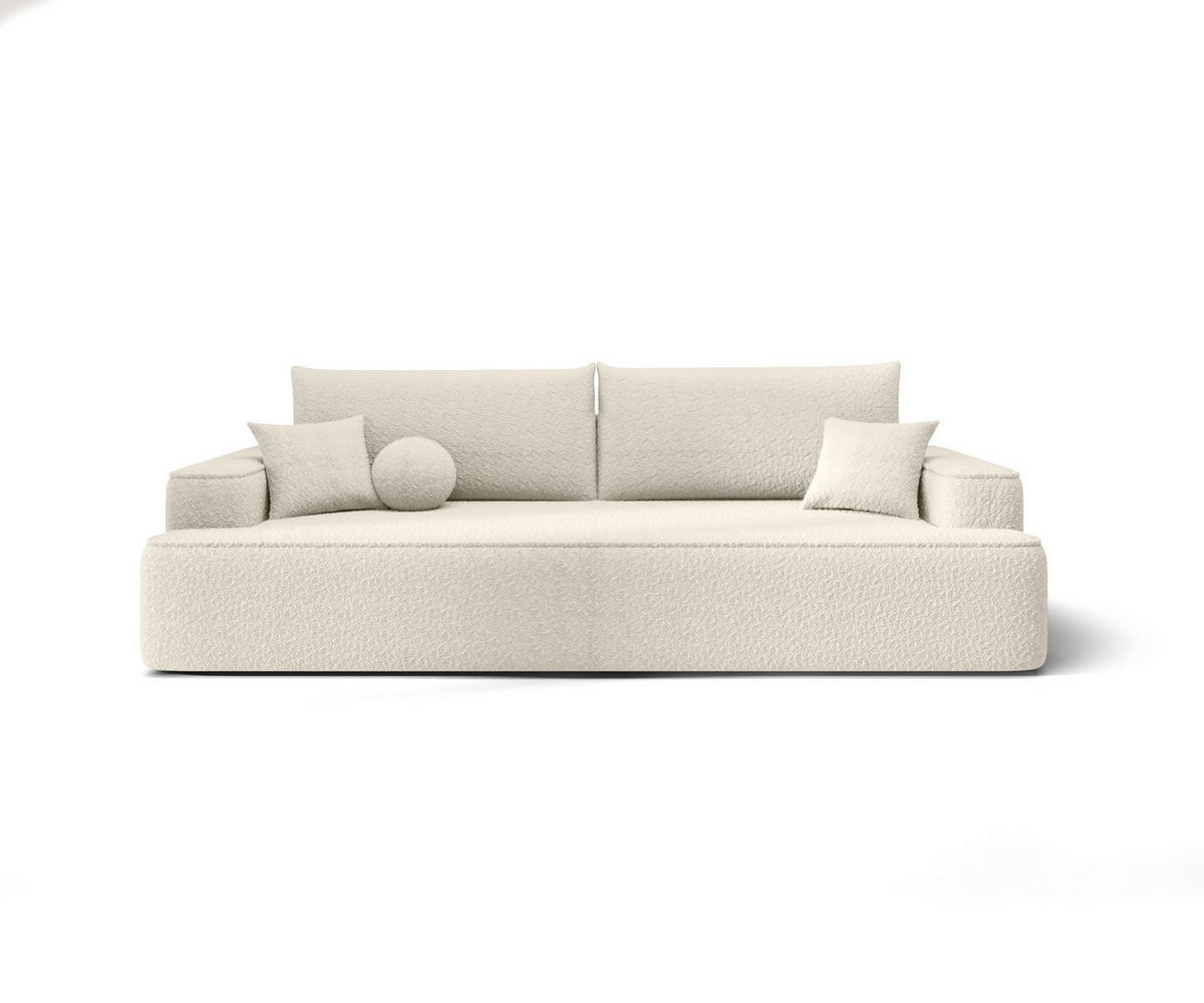 SOFA mit Schlaffunktion FIGO Quelle 03 - Beige, Textil (250/75/150cm) - Bedante