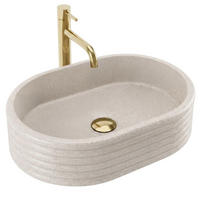AUFSATZWASCHBECKEN Rea Nicoletta Beige - Beige, Keramik (36/14/50cm) - REA