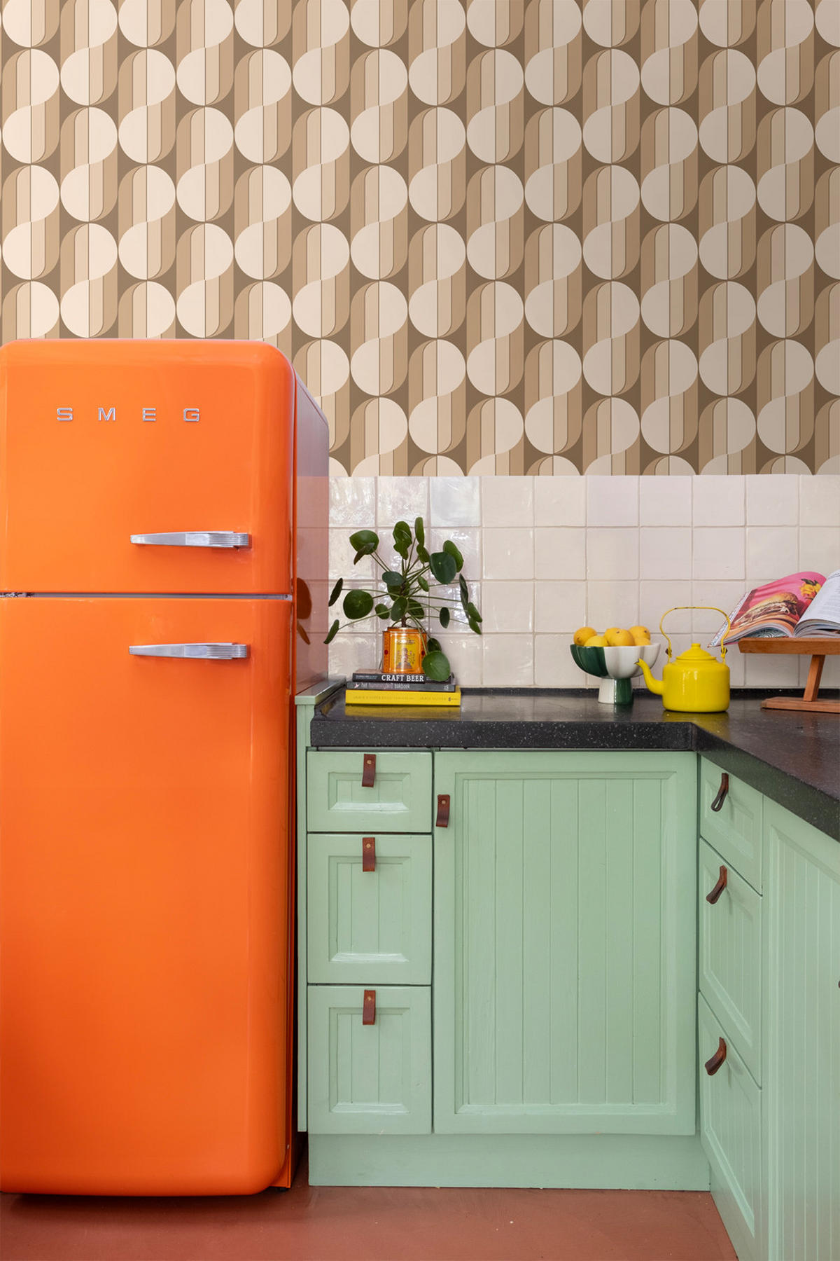 TAPETE Retro-Ornamente 50 x 900 cm - Braun, Papier (50/900cm) - ESTAhome