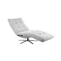 RELAXLIEGE LETICIA Silber Cord - Silberfarben/Schwarz, Textil/Metall (82/115/156cm) - KAWOLA