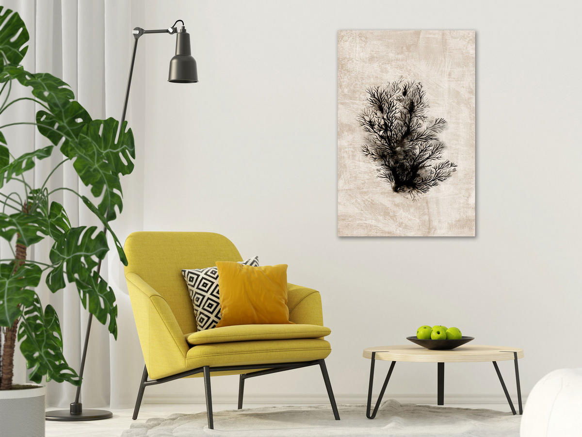 KUNSTDRUCK Braun 40/60 cm - Schwarz/Braun, Textil (40/60cm) - KUNSTLOFT