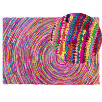 KURZFLOR-TEPPICH Malatya 200/140 cm - Multicolor, Kunststoff (140/200cm) - Beliani
