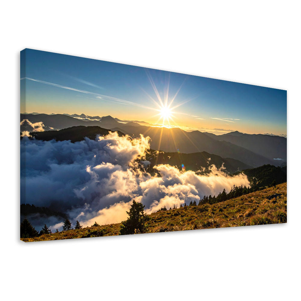 Feeby Leinwandbild Blau 80x40 cm