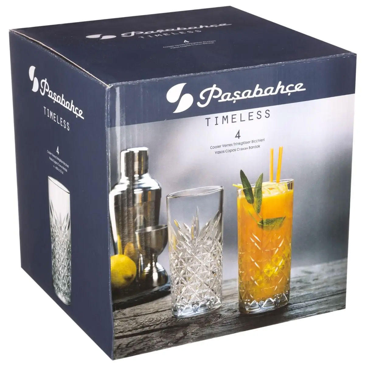 TRINKGLÄSER hoch Transparent 450 ml 7,8/7,8/15,8 cm - Transparent, Glas (0.45L) - Secret de Gourmet