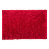 SHAGGY-TEPPICH Cide 200/140 cm - Rot, Kunststoff (140/200cm) - Beliani