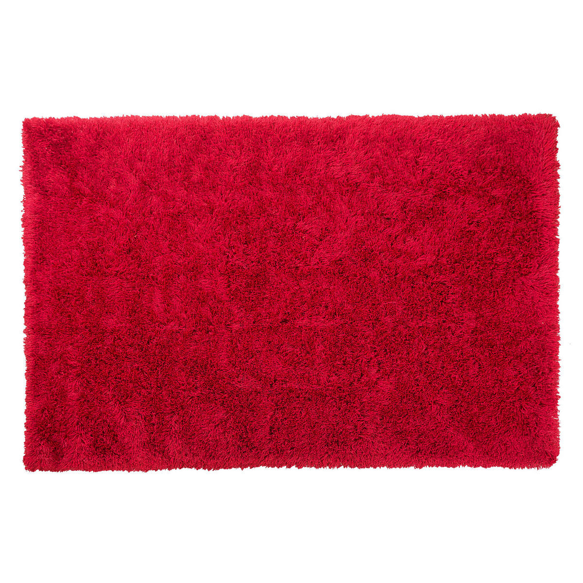 SHAGGY-TEPPICH Cide 200/140 cm - Rot, Kunststoff (140/200cm) - Beliani