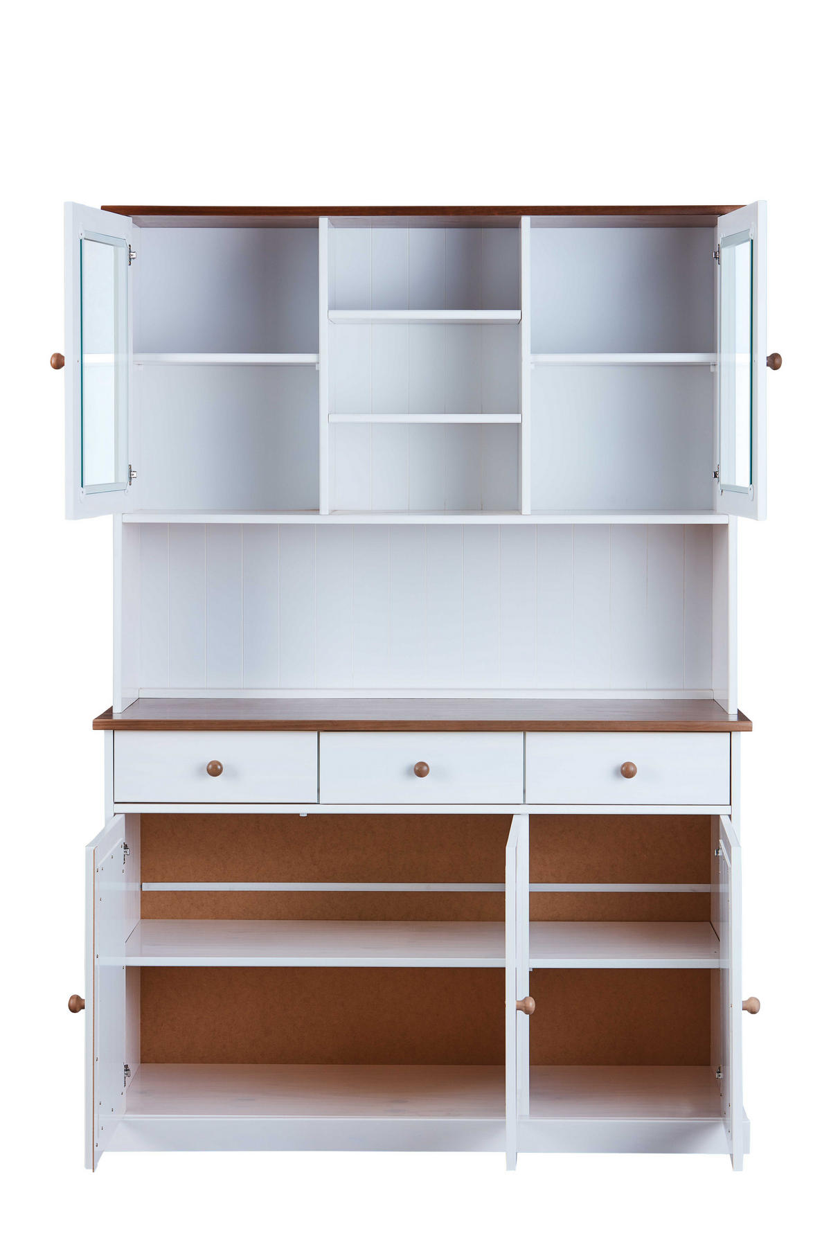 KREDENZ weiß - Weiß, Holzwerkstoff (131/191/45cm) - ebuy24