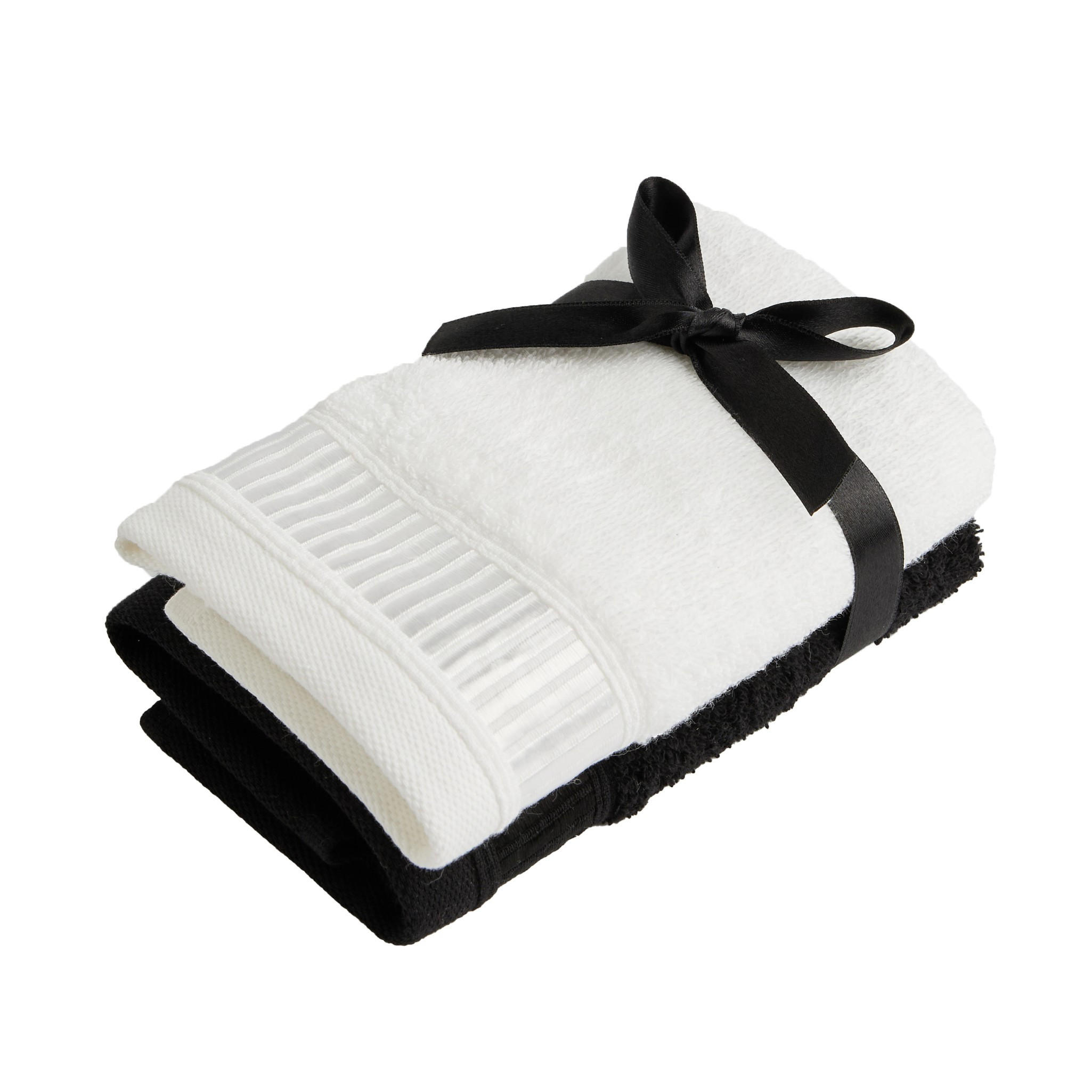 GÄSTETUCH-SET Alicanty - Schwarz, Textil (30/50cm) - home&you